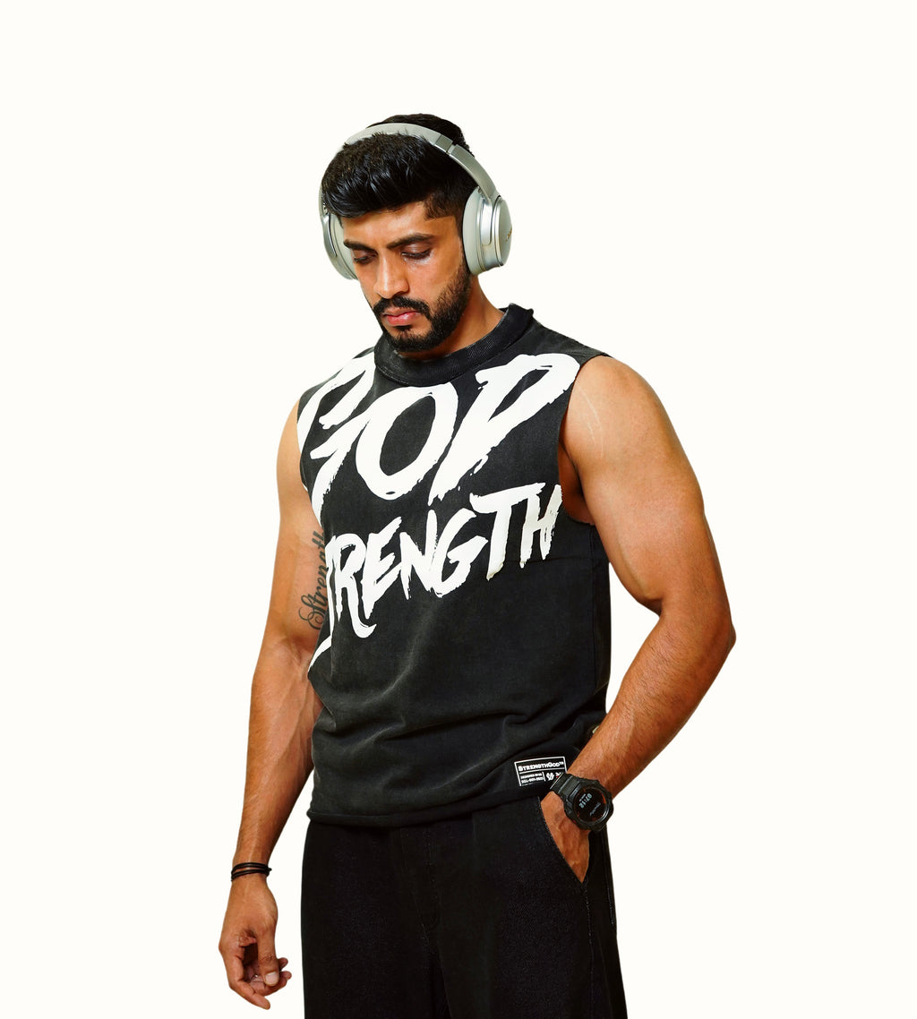 Big Logo Washed Heavy Tank