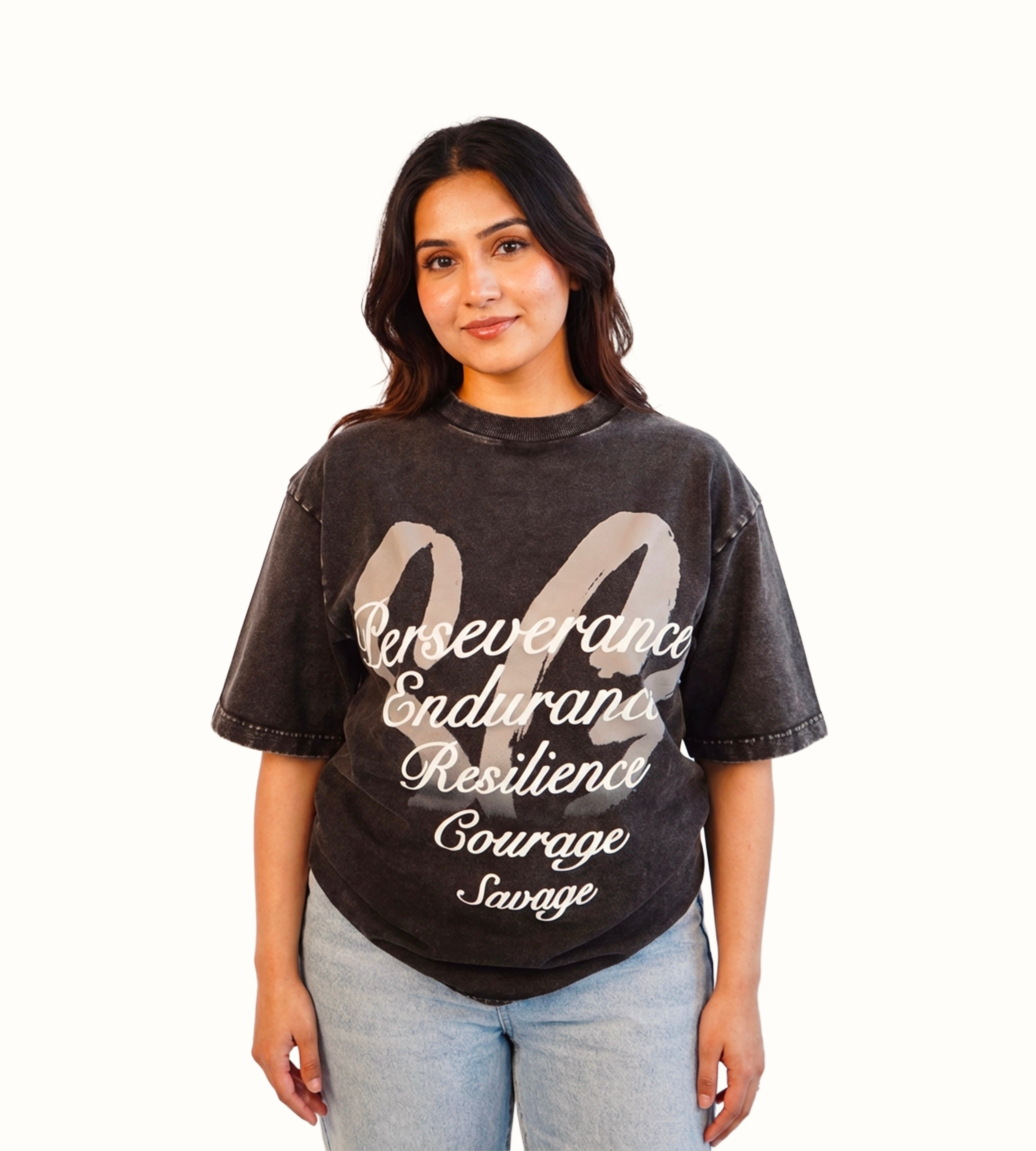 Signature Faded Hybrid Top