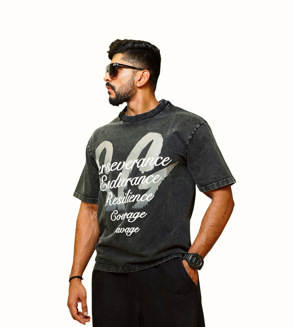 Signature Faded Hybrid Top