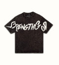 Big Logo Washed Hybrid Top
